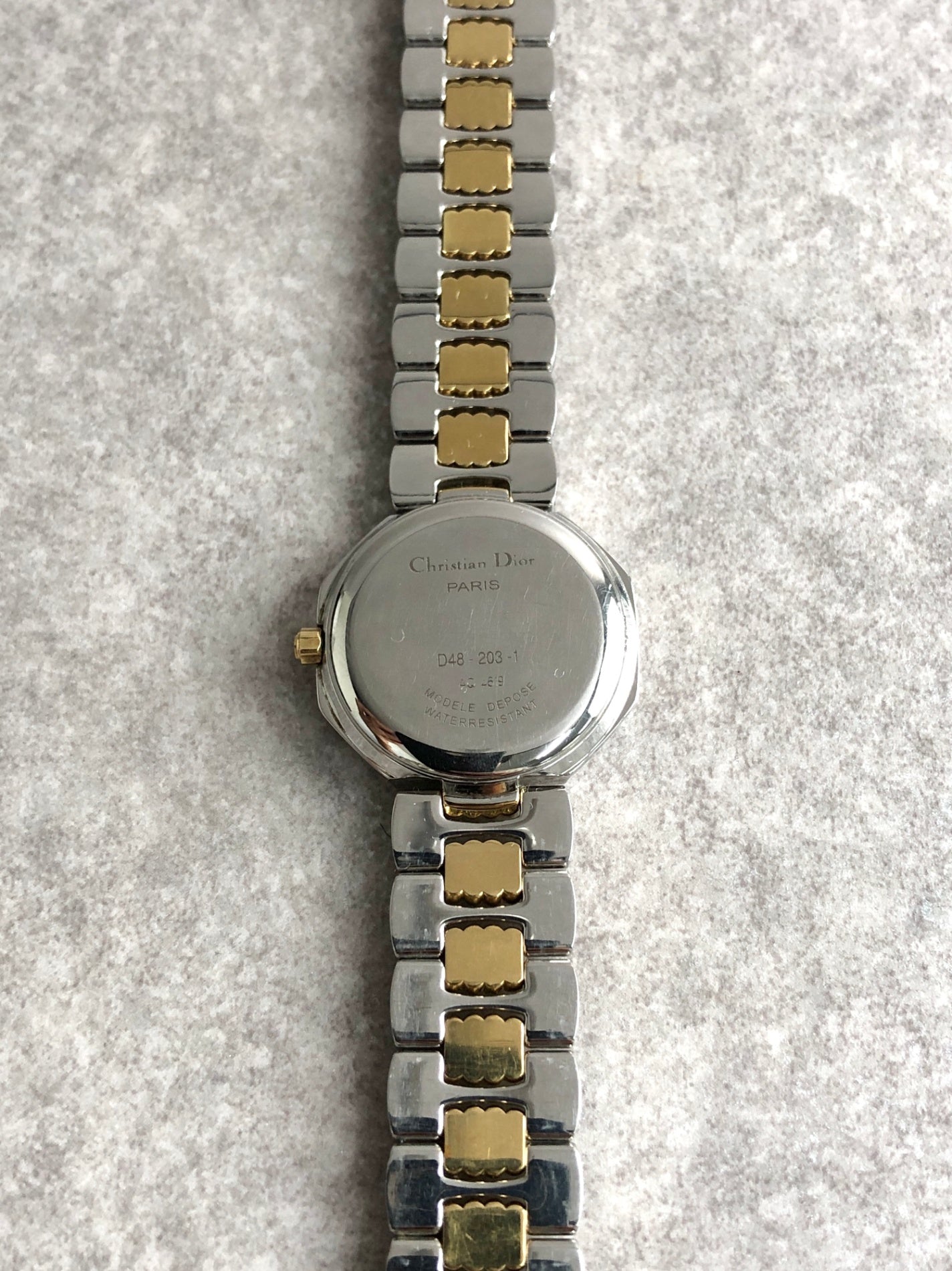 Christian Dior Watch Silver×Gold Vintage vpvxy4