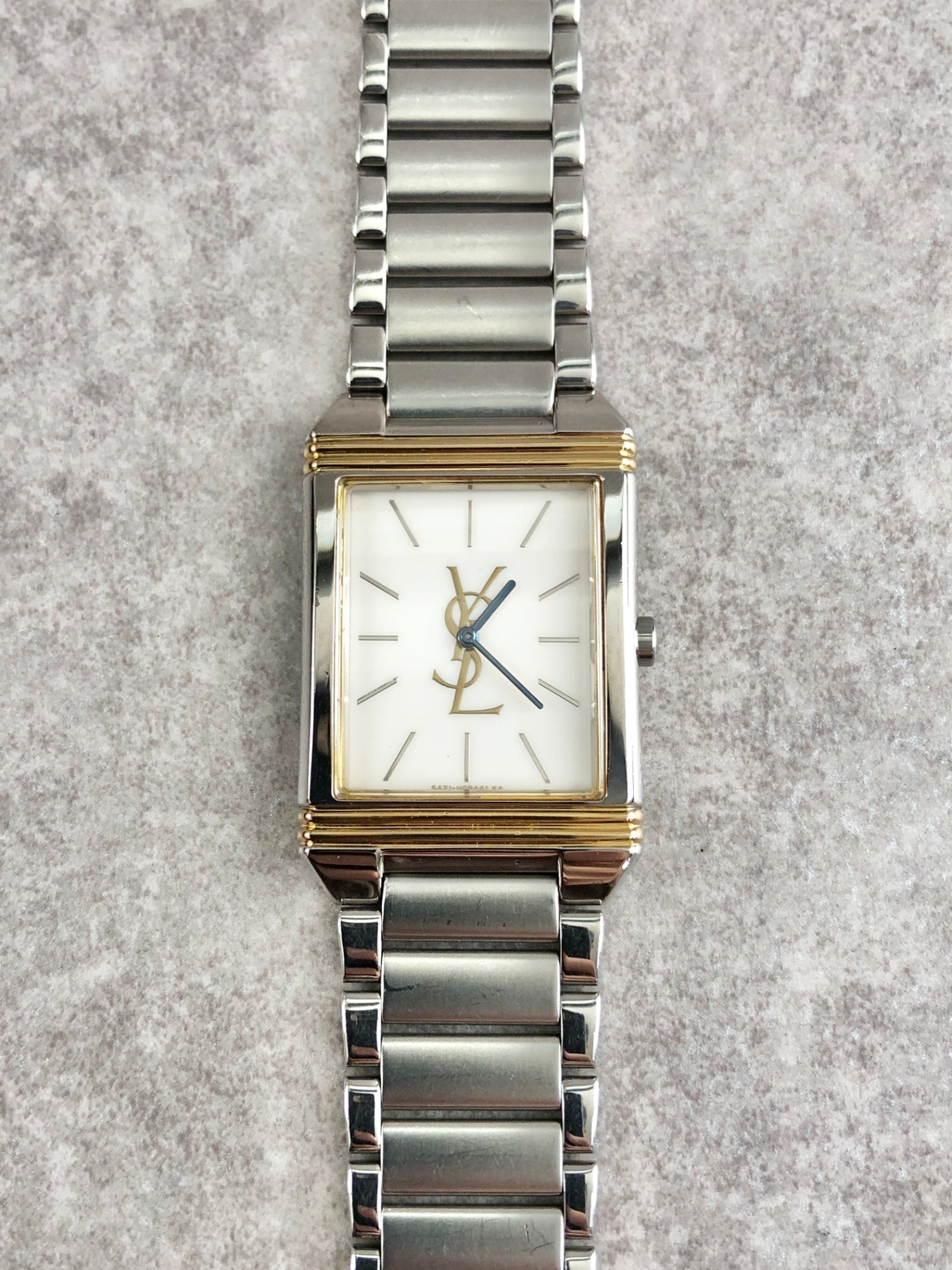 Yves Saint Laurent Watch Silver×Gold 5421-H04724Y Vintage srrc88