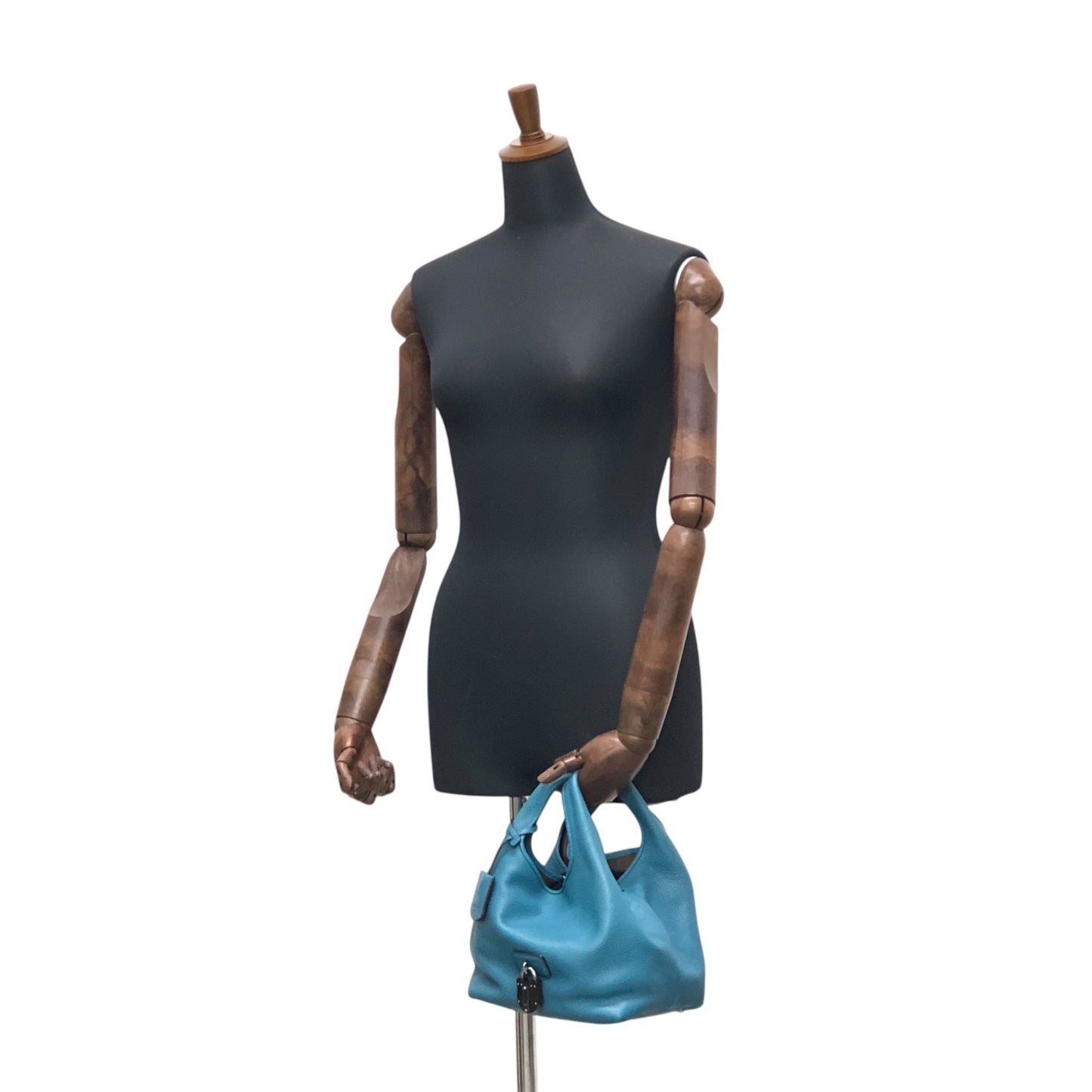 LOEWE 掛鎖手提包 藍色 復古 2t2tsk