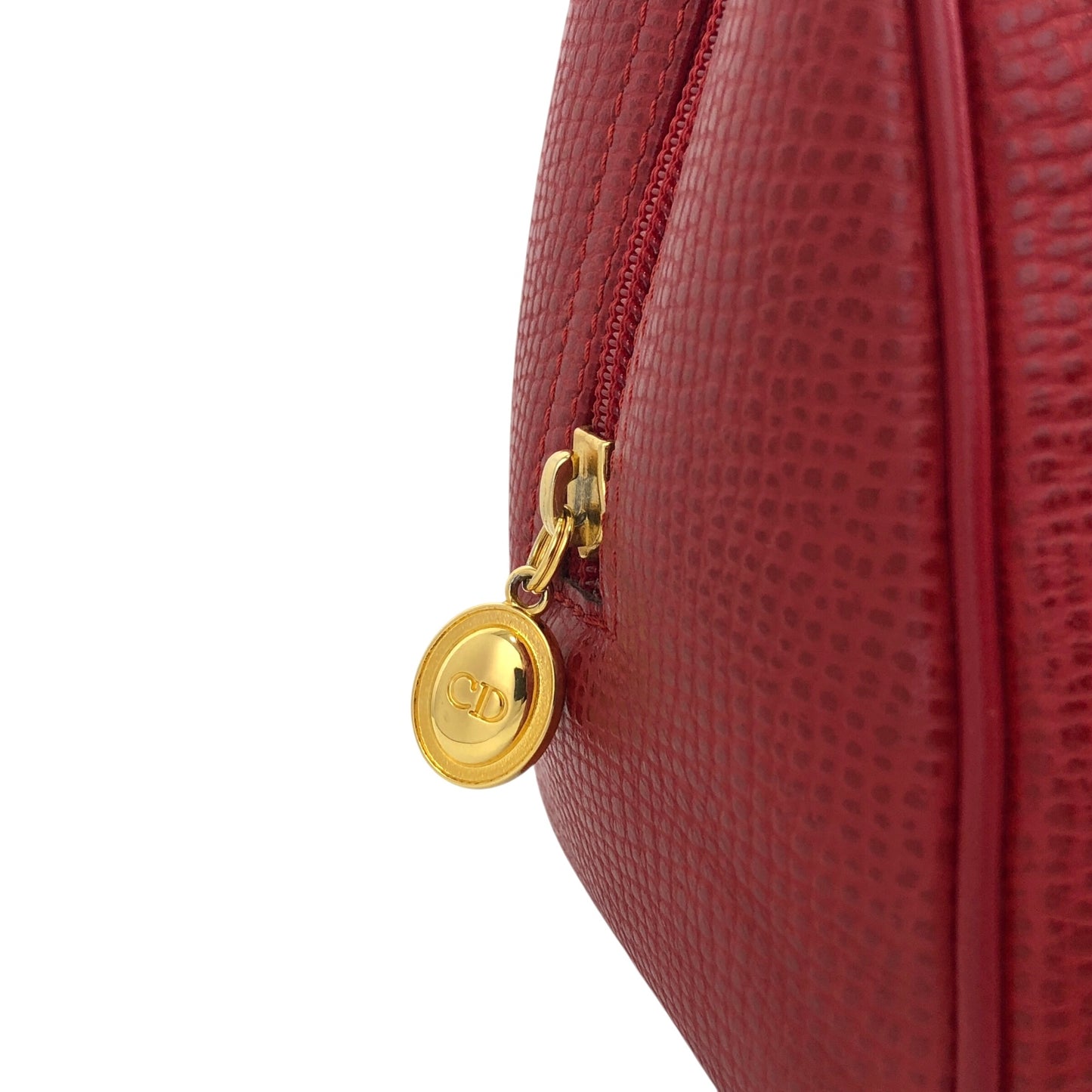 Christian Dior CD Logo 兩用手袋 單肩包 紅色 復古 spvfzk
