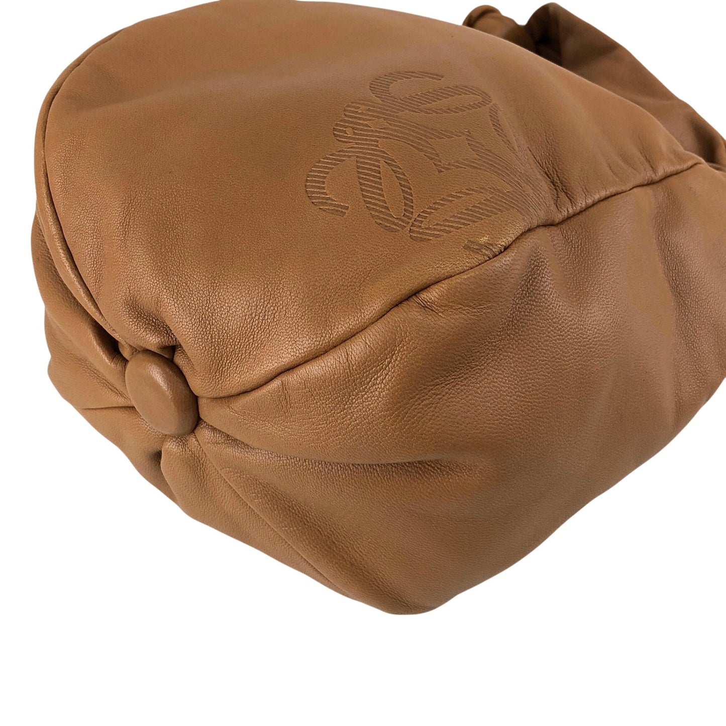 LOEWE Anagram Shoulder bag Hobobag Camel Vintage 6sxnri