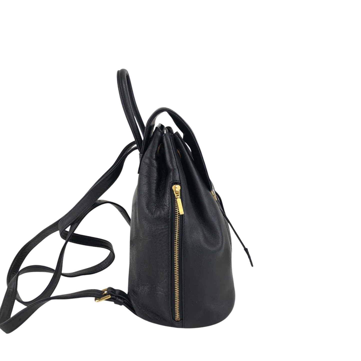 VALENTINO GARAVANI Medal Motif Backpack Black Vintage y7zdsr