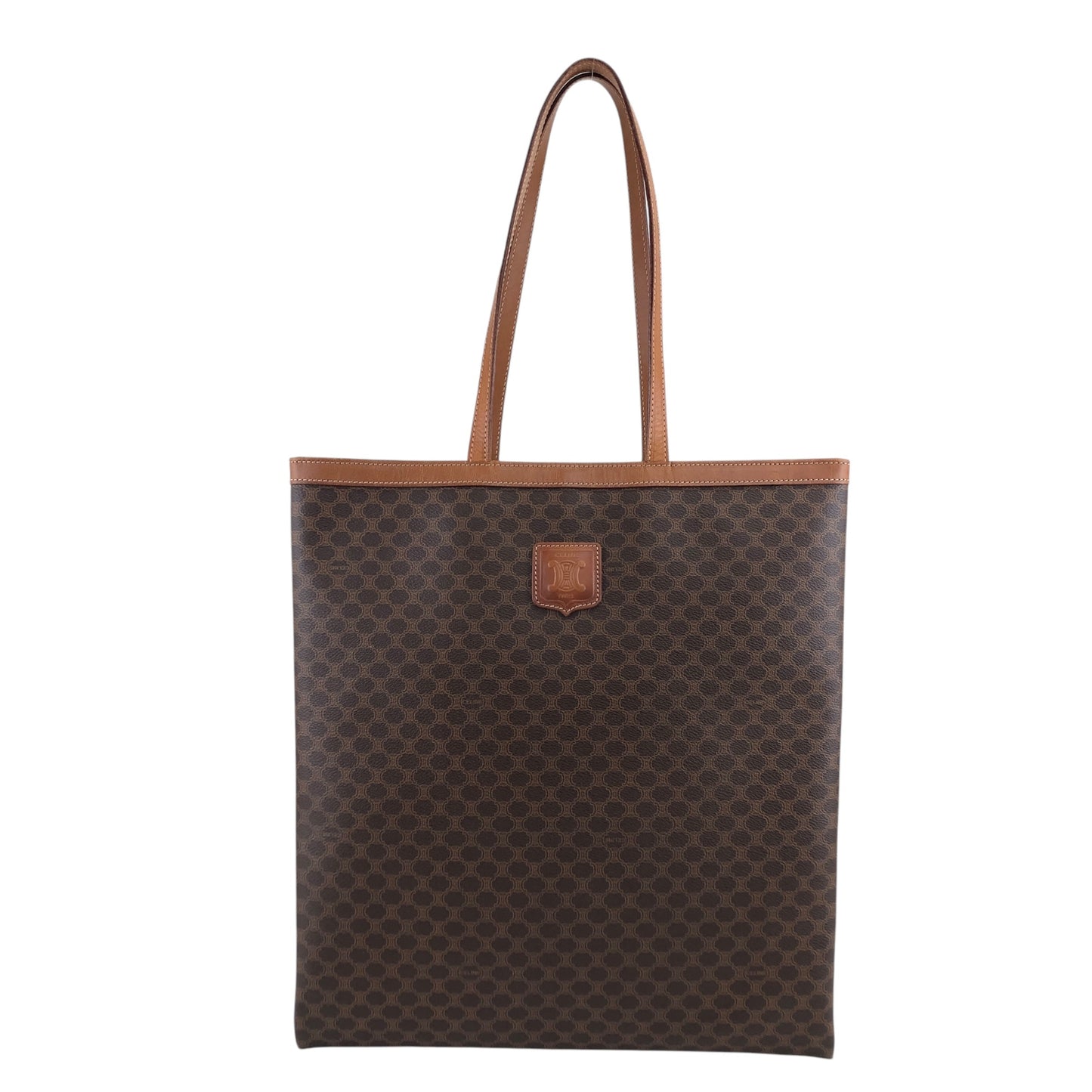 CELINE Macadam Blason Totebag Brown Vintage itx5ur