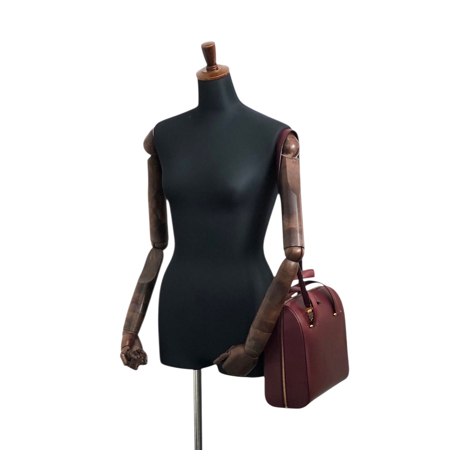 Cartier Two-way Handbag Shoulder bag Bordeaux Vintage d6tb8y