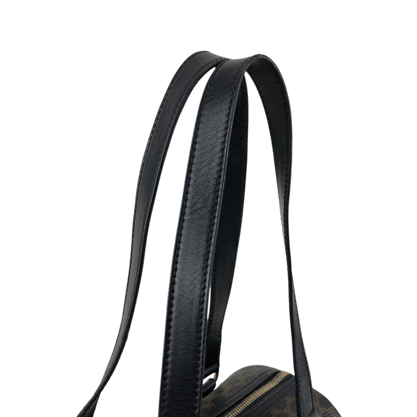 CELINE Macadam Blason Handbag Black Vintage yagsxr