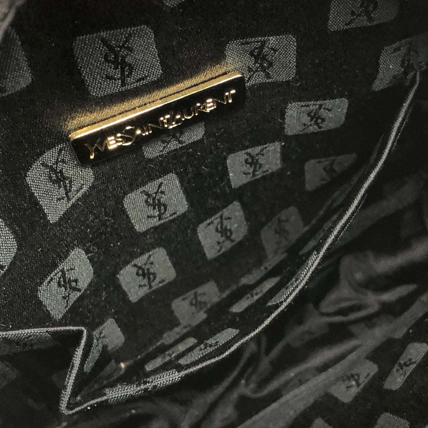 Yves Saint Laurent YSL Logo 手袋 海軍藍 復古 xszhdk