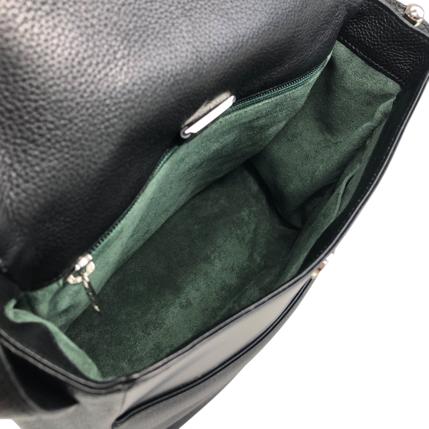 LOEWE Logo Embossed Shoulder bag Black Vintage ni55eb