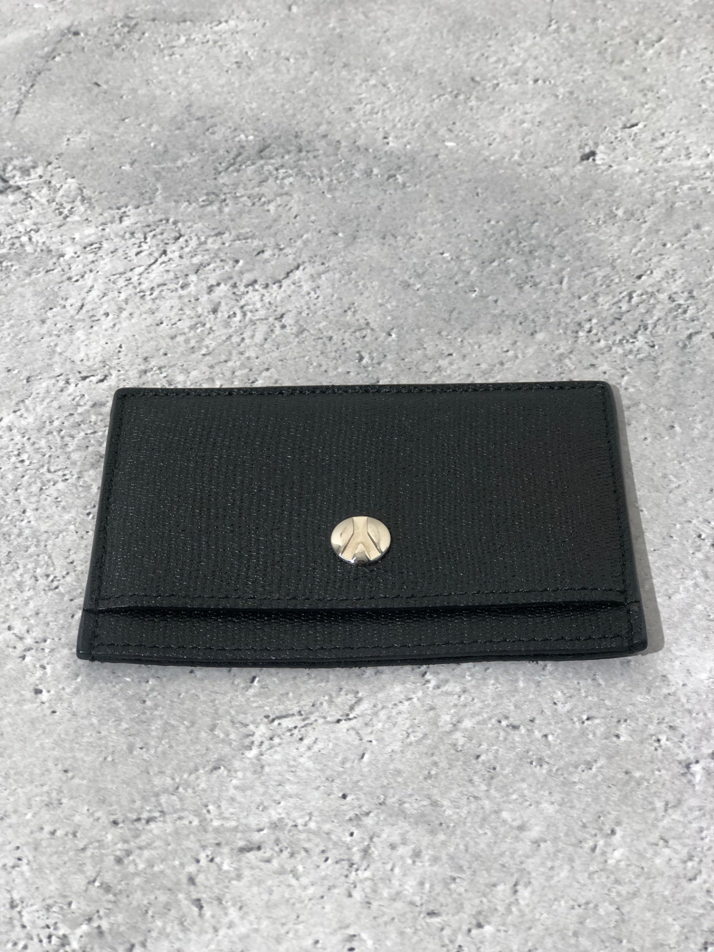 Yves Saint Laurent 皮革卡夾 黑色 復古 4bm2fd