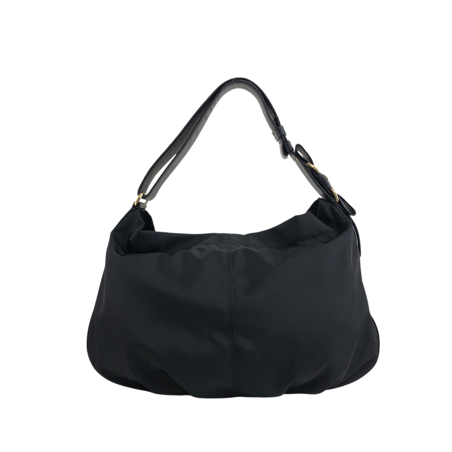 Salvatore Ferragamo Vala Ribbon Shoulder bag Hobobag Black Vintage j5vaua