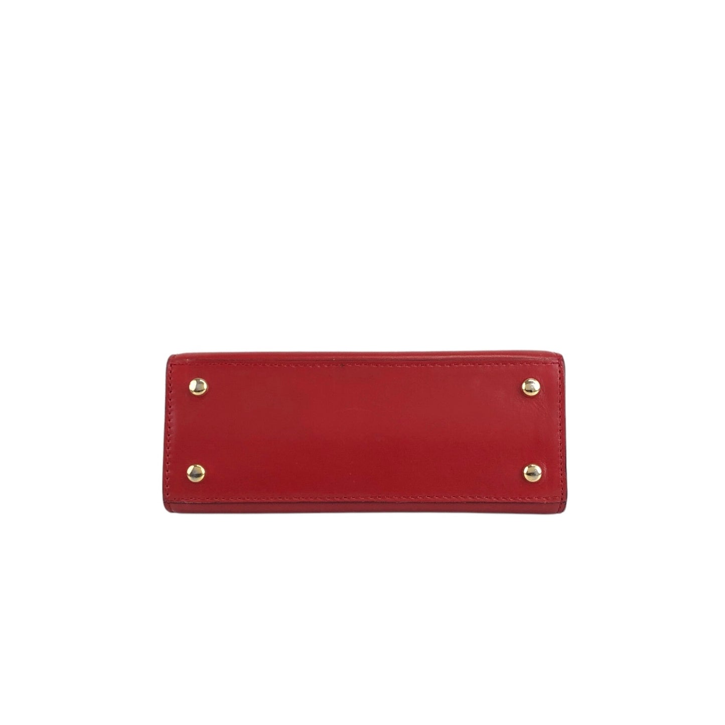 CELINE Two-way Handbag Shoulder bag Red Vintage 23vmug