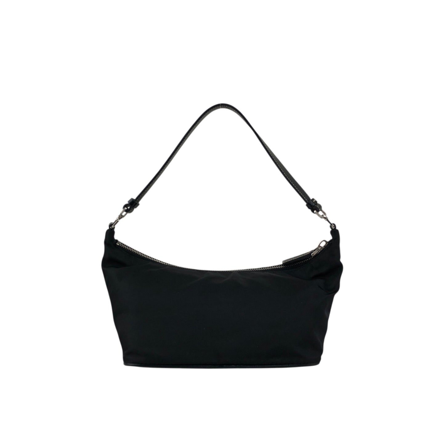 PRADA Tessuto Triangle Logo Small Handbag Black Vintage 2efib2