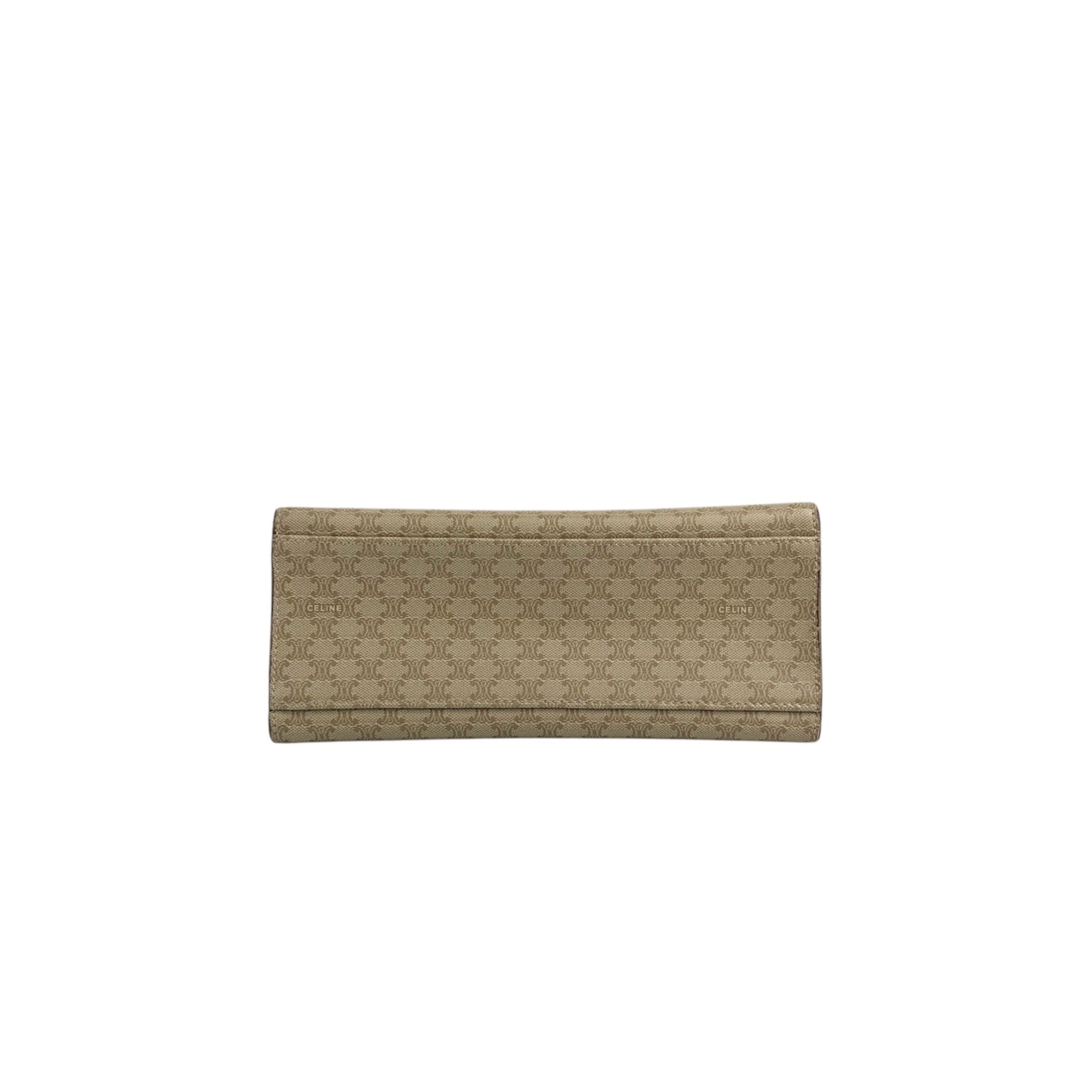 CELINE Macadam Gancini Handbag Beige Vintage 73dnvv
