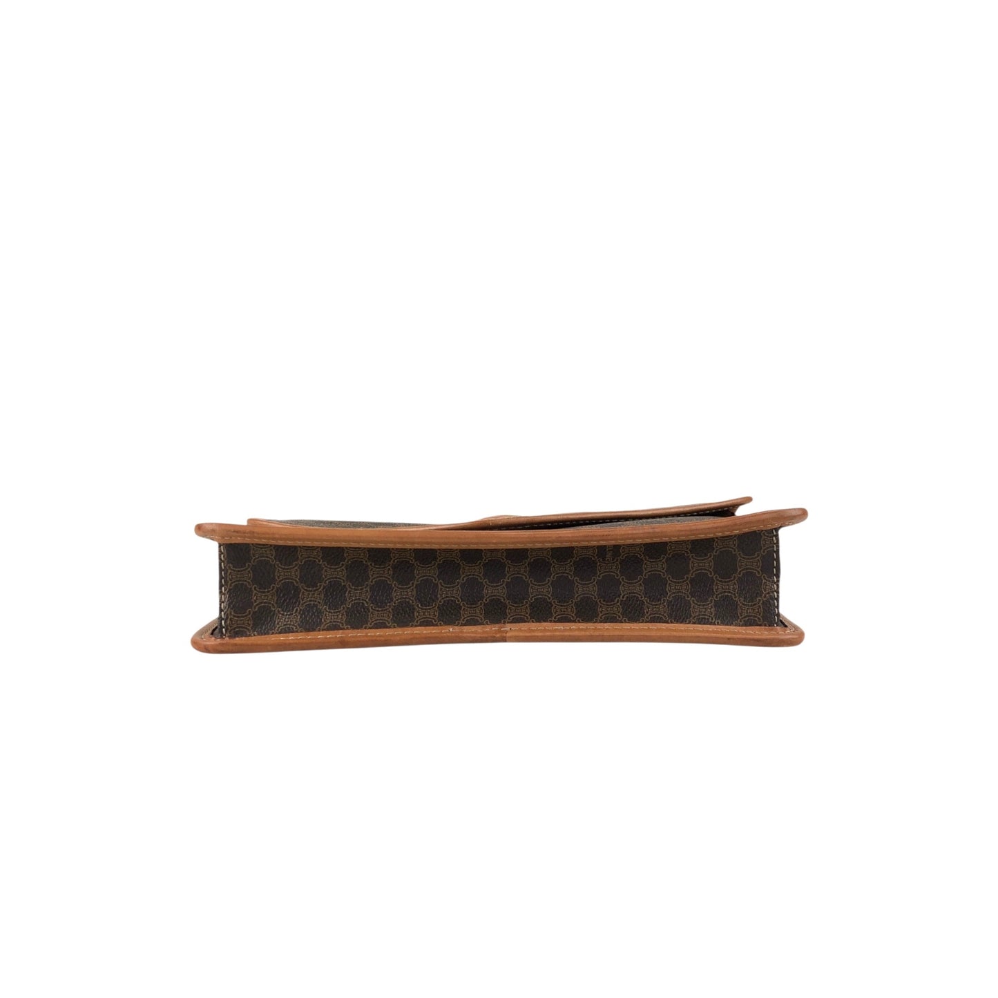 CELINE Macadam Blason Shoulder bag Brown Vintage tfmjuy