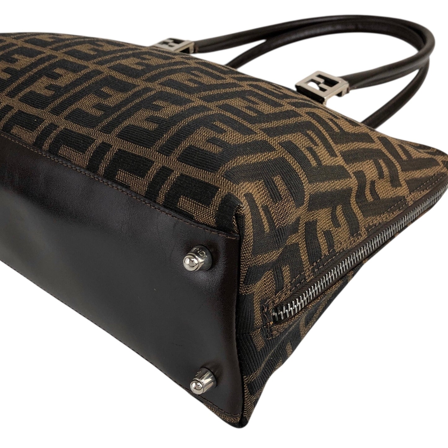 FENDI Shoulder bag Brown Vintage 3pcjz8