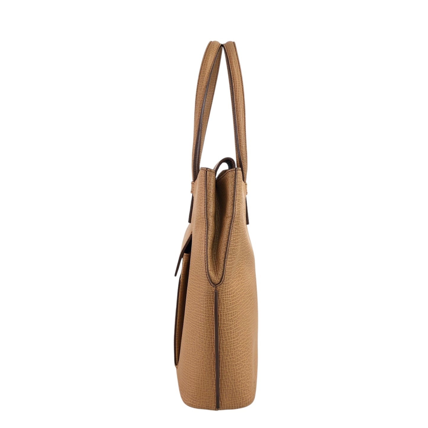 LOEWE Logo Embossed Handbag Camel Vintage smfwpe