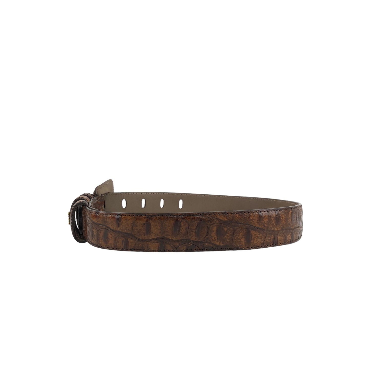 LOEWE Anagram Belt Brown Vintage 6d3xww