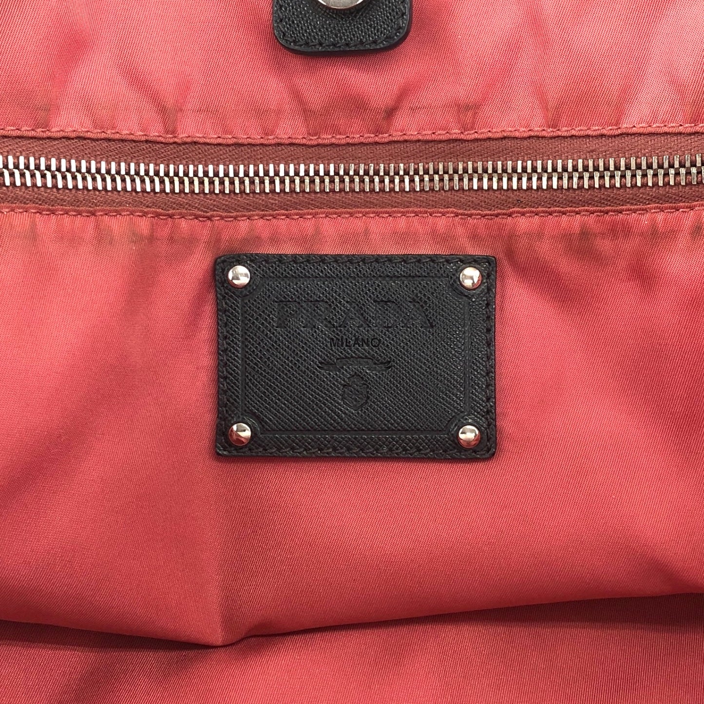 PRADA Logo Totebag Black Vintage tv4u47