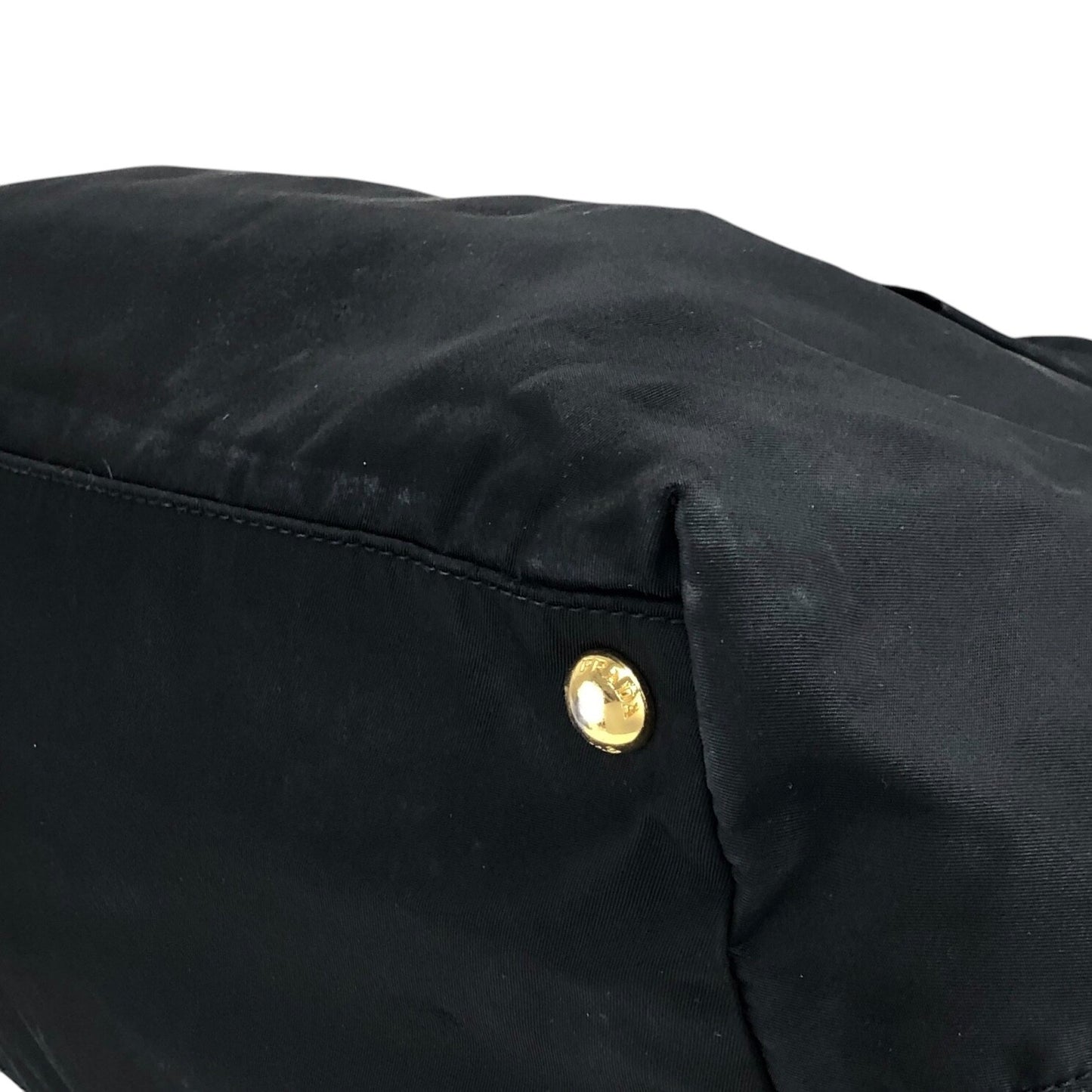 PRADA Logo Handbag Black Vintage embxsx