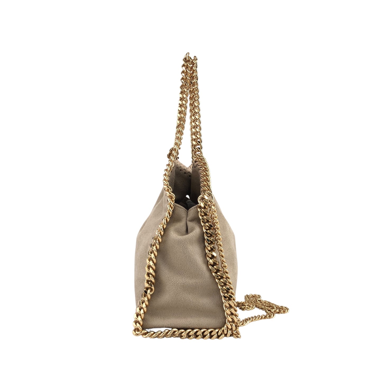 Stella McCartney Two-way Chain Handbag Shoulder bag Beige Vintage a347ka