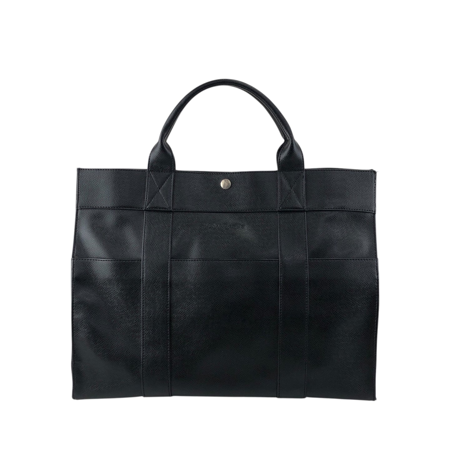 Yves Saint Laurent Logo Handbag Black Vintage 7pcndx