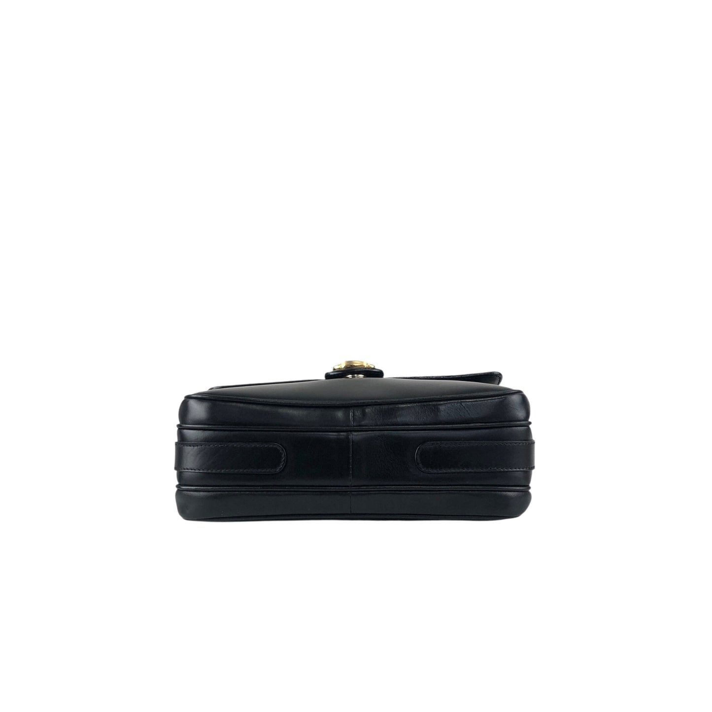 CELINE Horse Bit Crossbody Shoulder bag Black Vintage pv63af