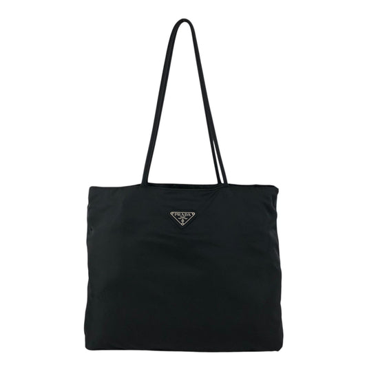 PRADA Tessuto Triangle Logo Totebag Black Vintage rp4ywn