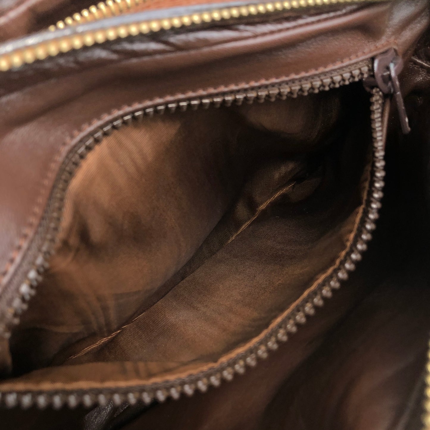 CELINE Gancini Shoulder bag Brown Vintage xdbhnp