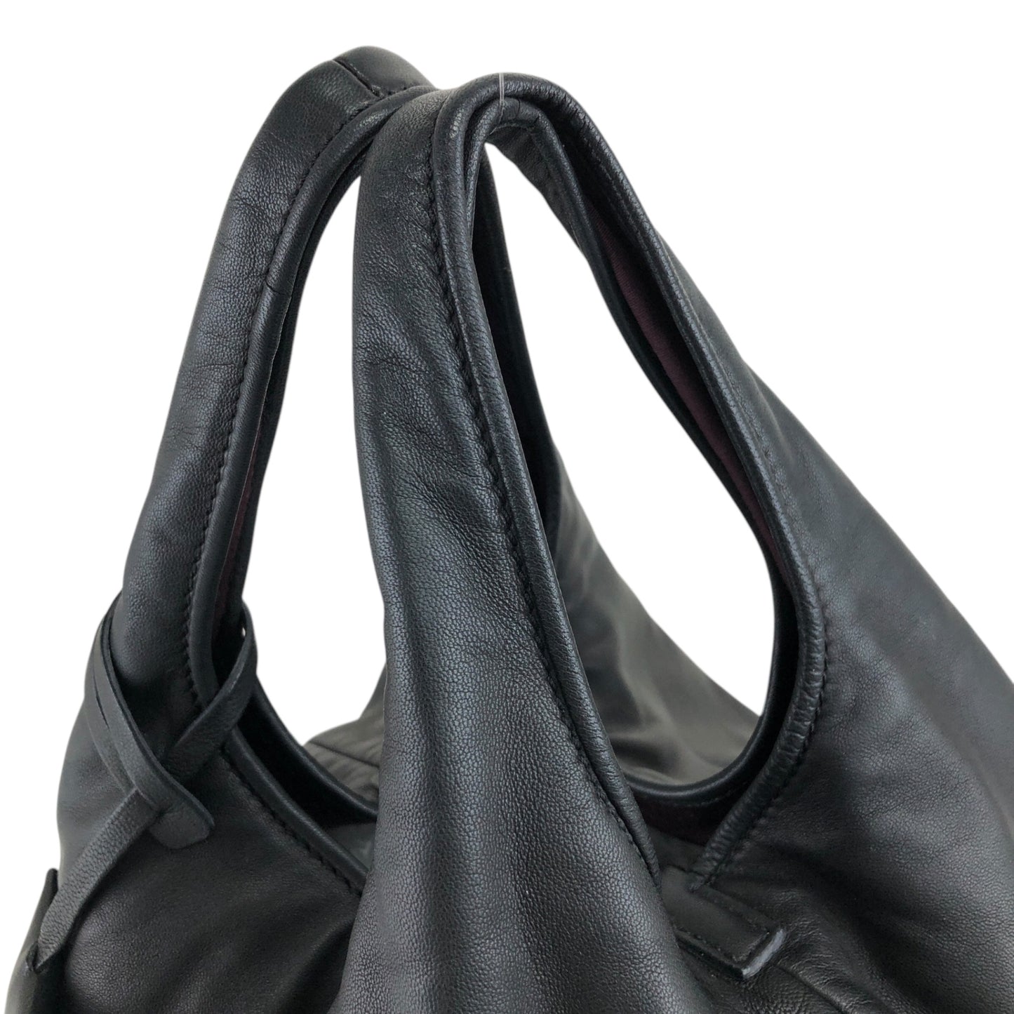 LOEWE Padlock Handbag Black Vintage 3b6srk