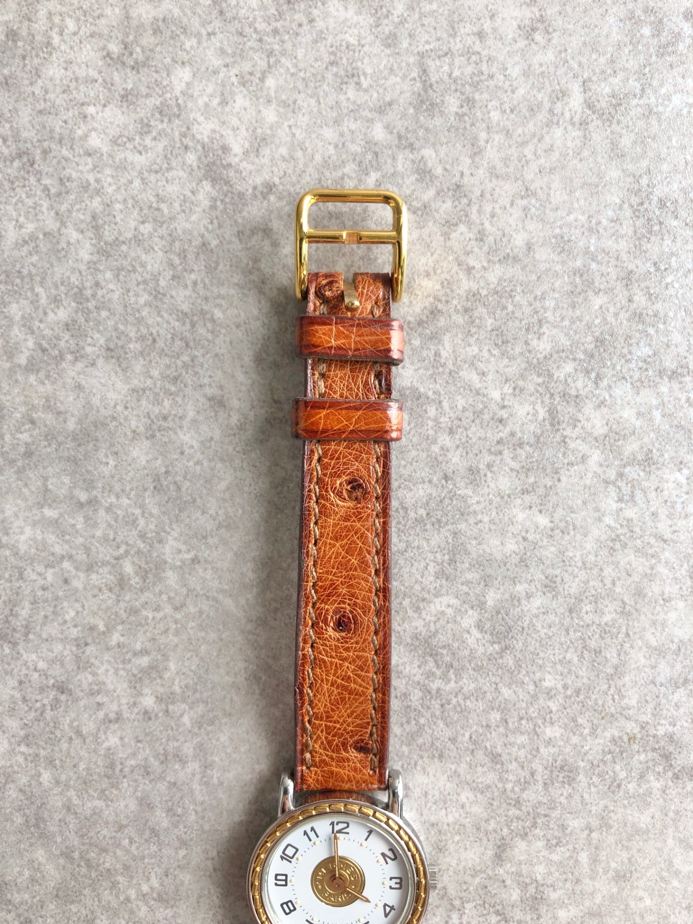 HERMES Serie Watch Brown Vintage pjrfdw