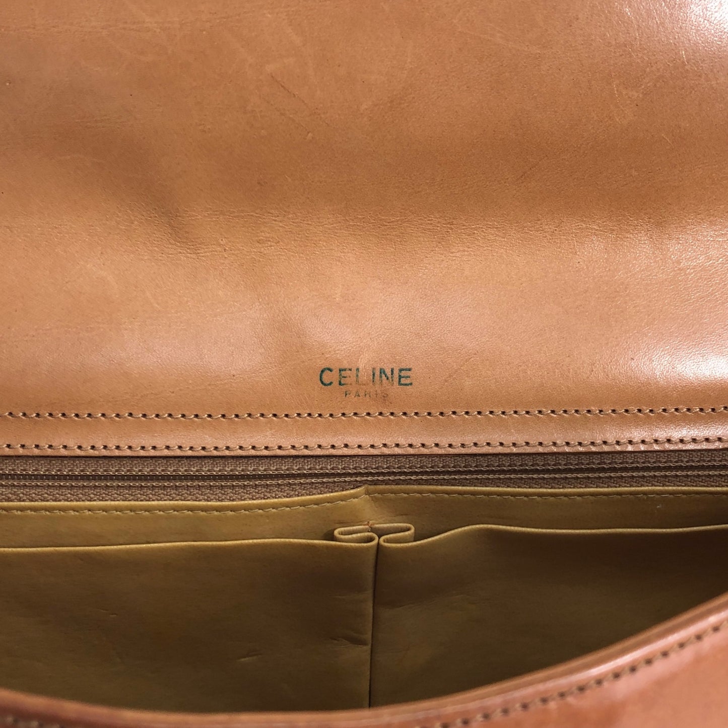 CELINE Macadam Blason Handbag White Vintage jebkgk