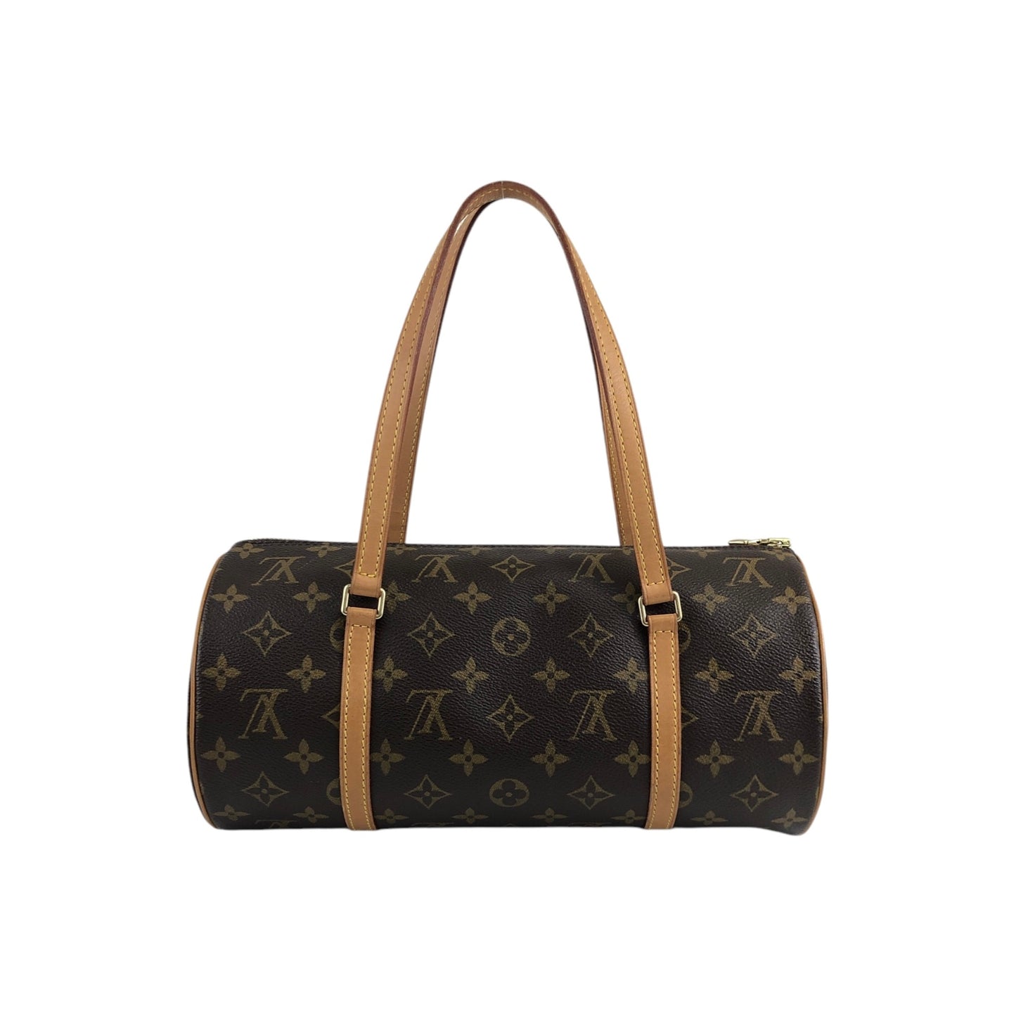 LOUIS VUITTON Monogram Handbag Brown Vintage jzv6c8