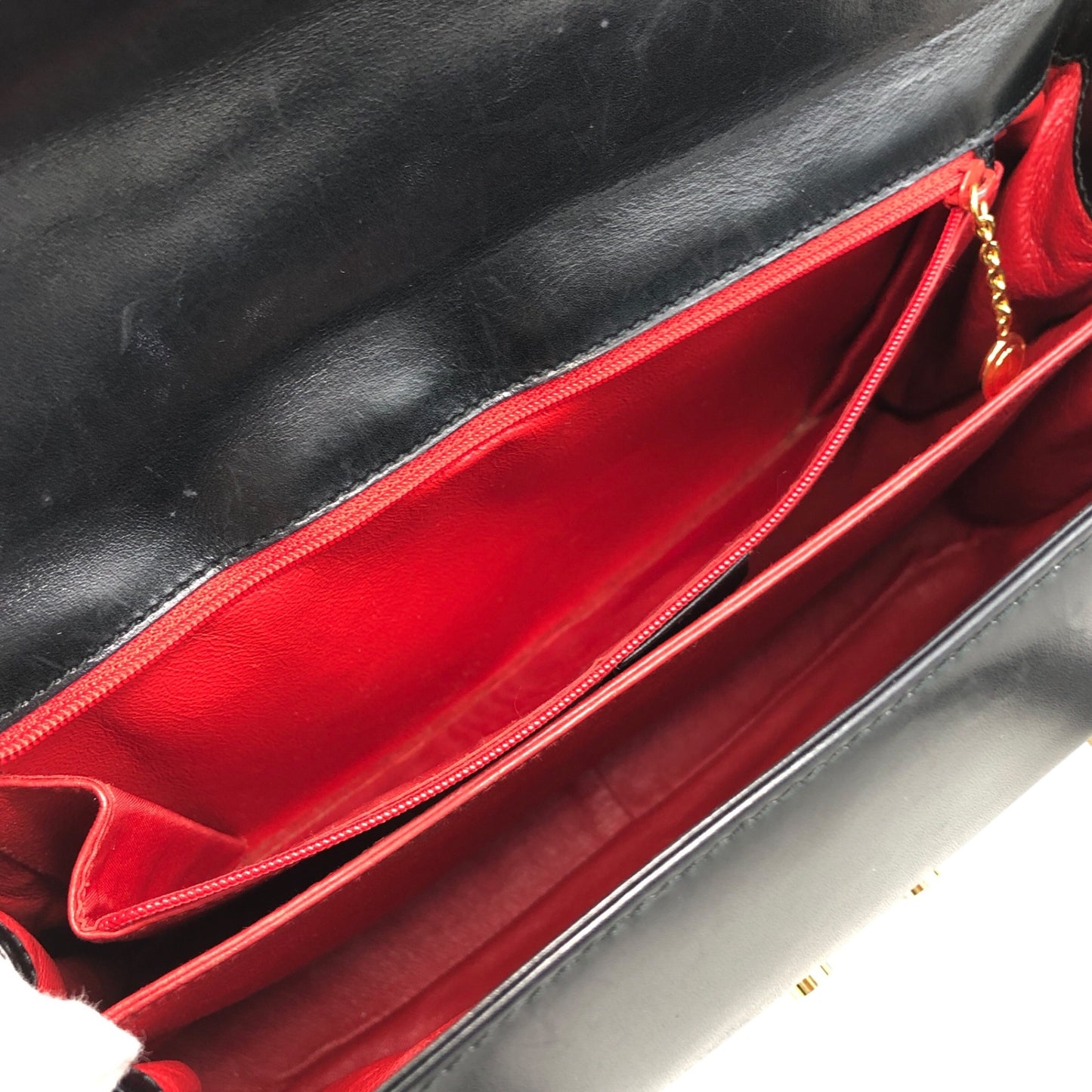 GUCCI Handbag Black Vintage as68jk