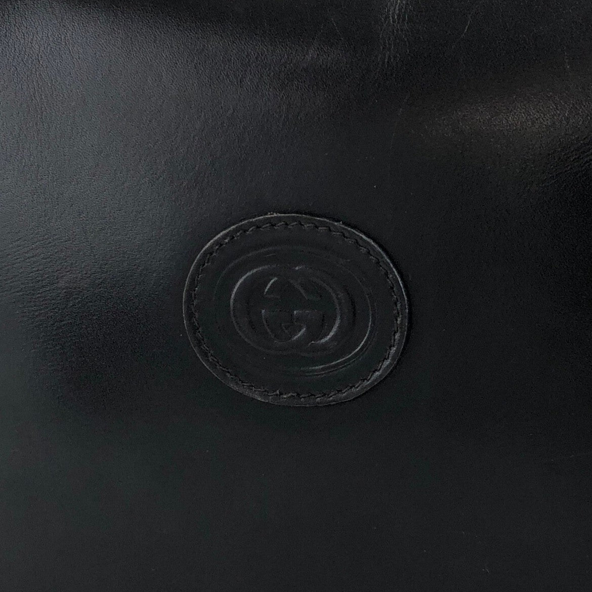 GUCCI GG Logo Shoulder bag Black Vintage jga7iz