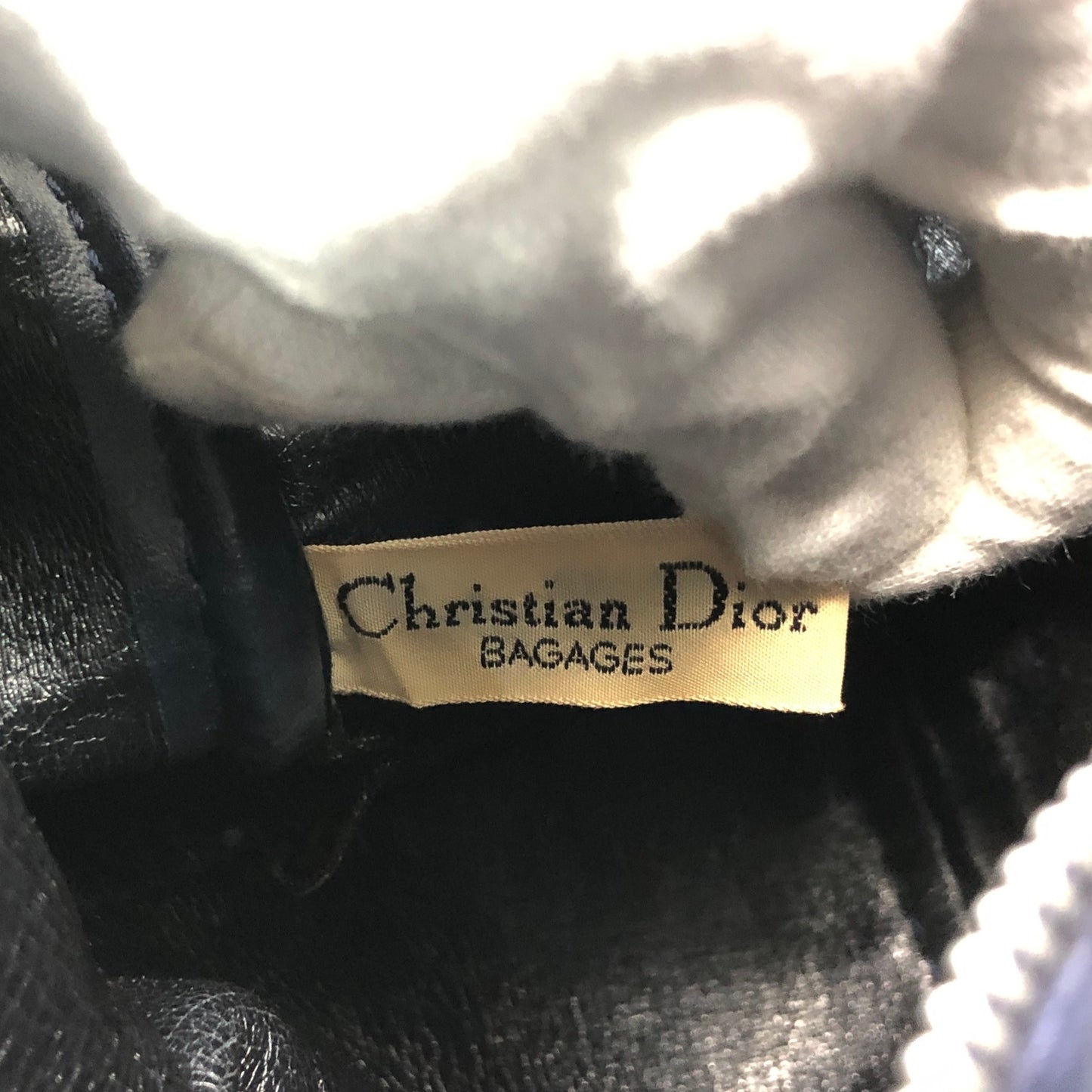 Christian Dior Trotter Handbag Boston bag Navy Vintage zhimdv