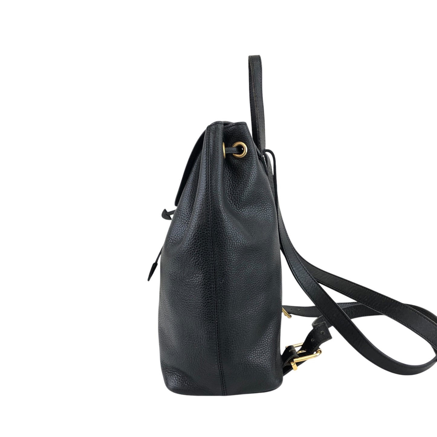 CELINE Toggle Clasp Backpack Black Vintage u7henu