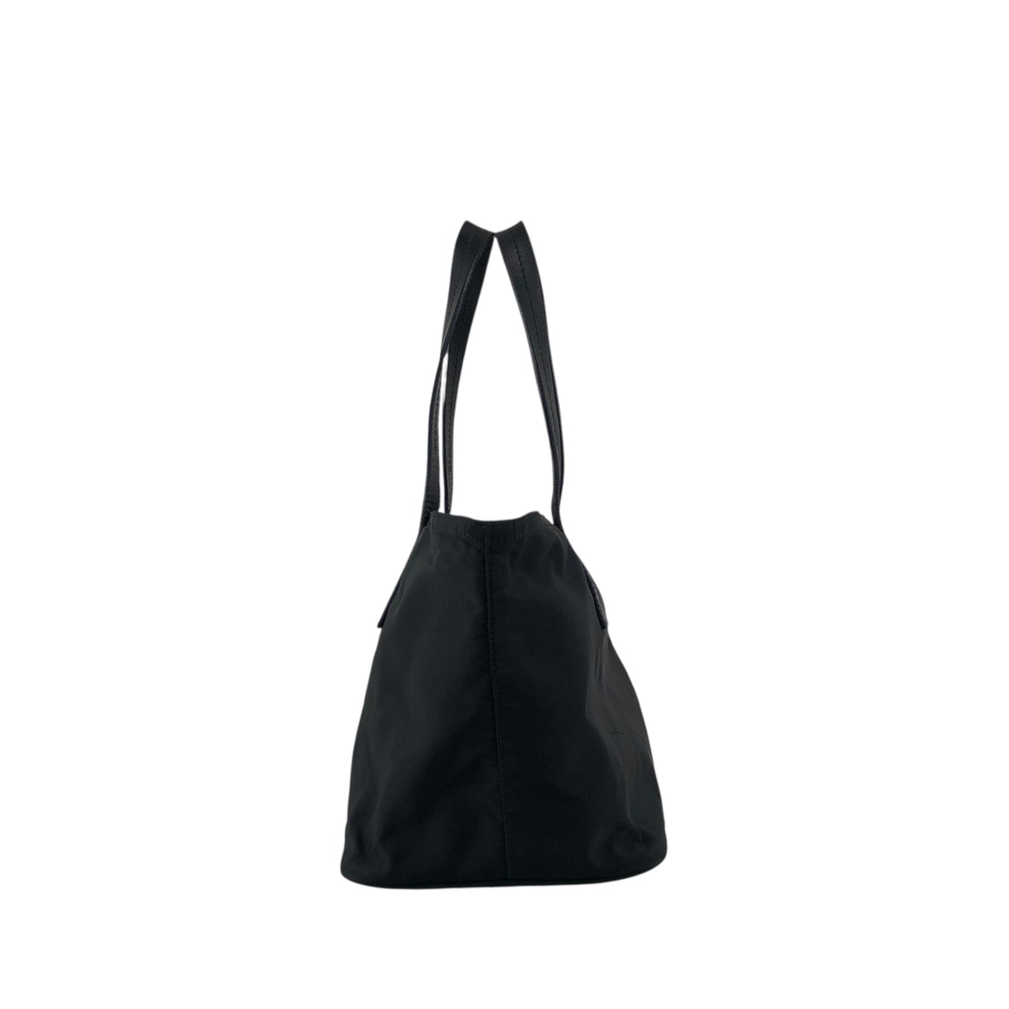 PRADA Tessuto Triangle Logo Handbag Black Vintage 5ujtgr
