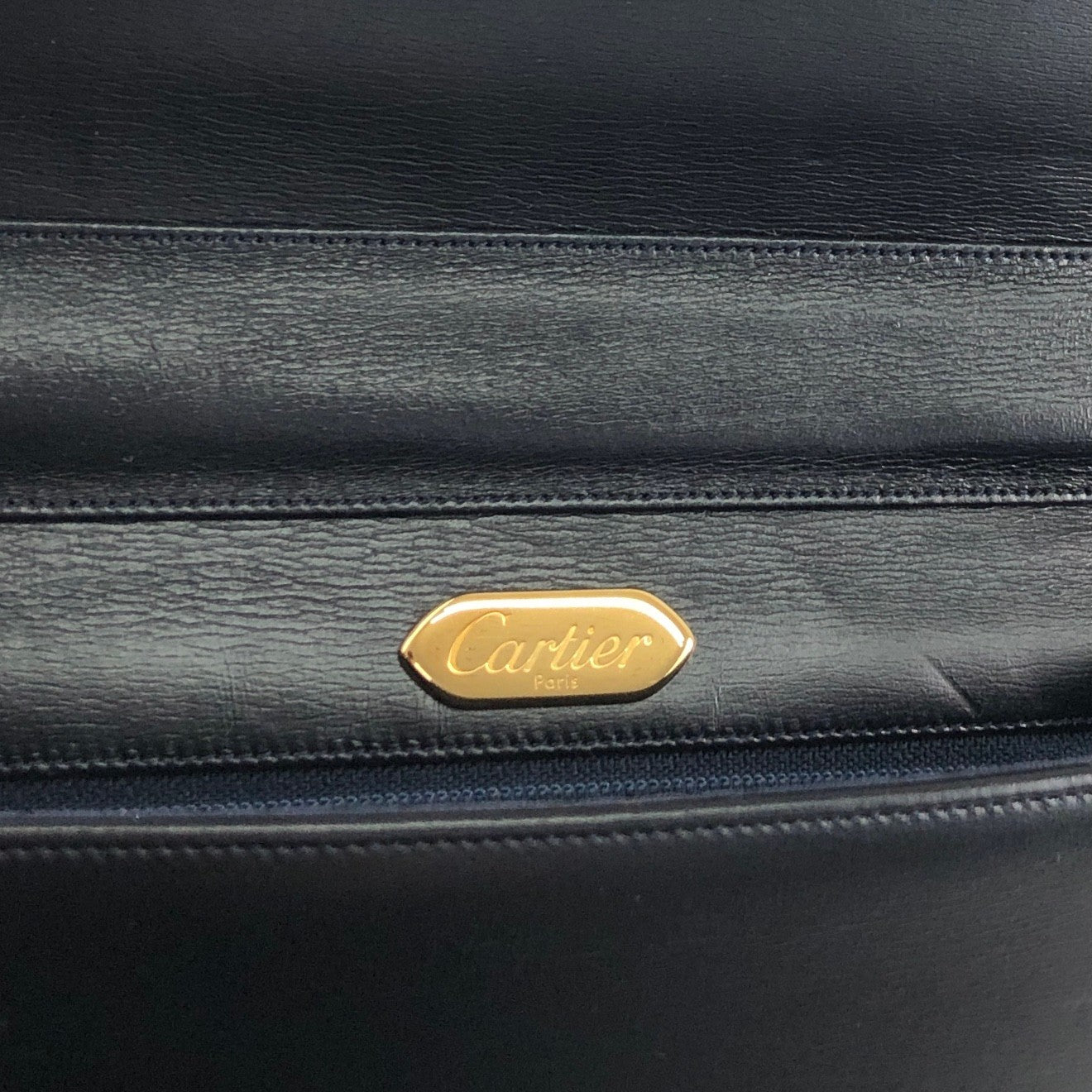 Cartier Shoulder bag Navy Vintage z668t4