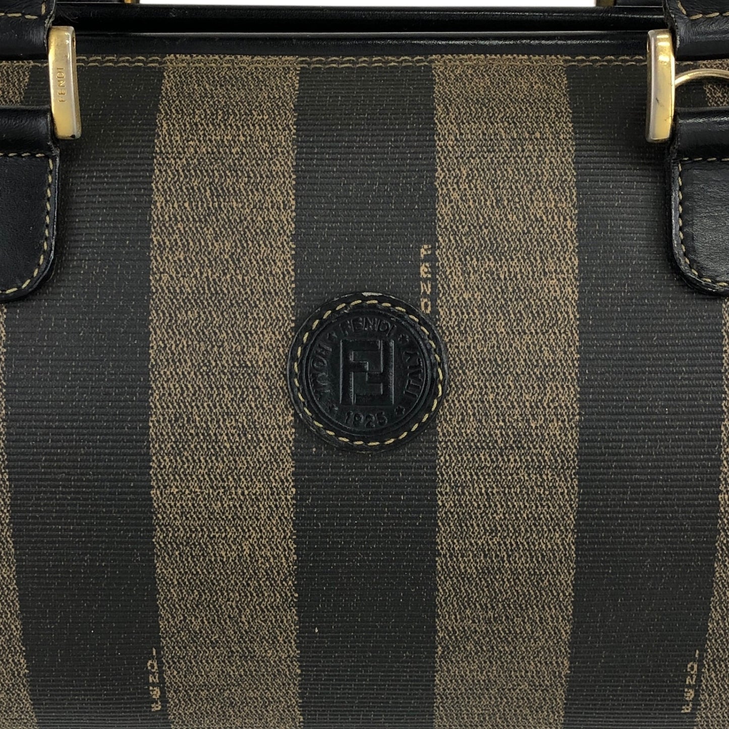 FENDI Pecan Two-way Small Boston bag Shoulder bag Black Vintage euc5vh