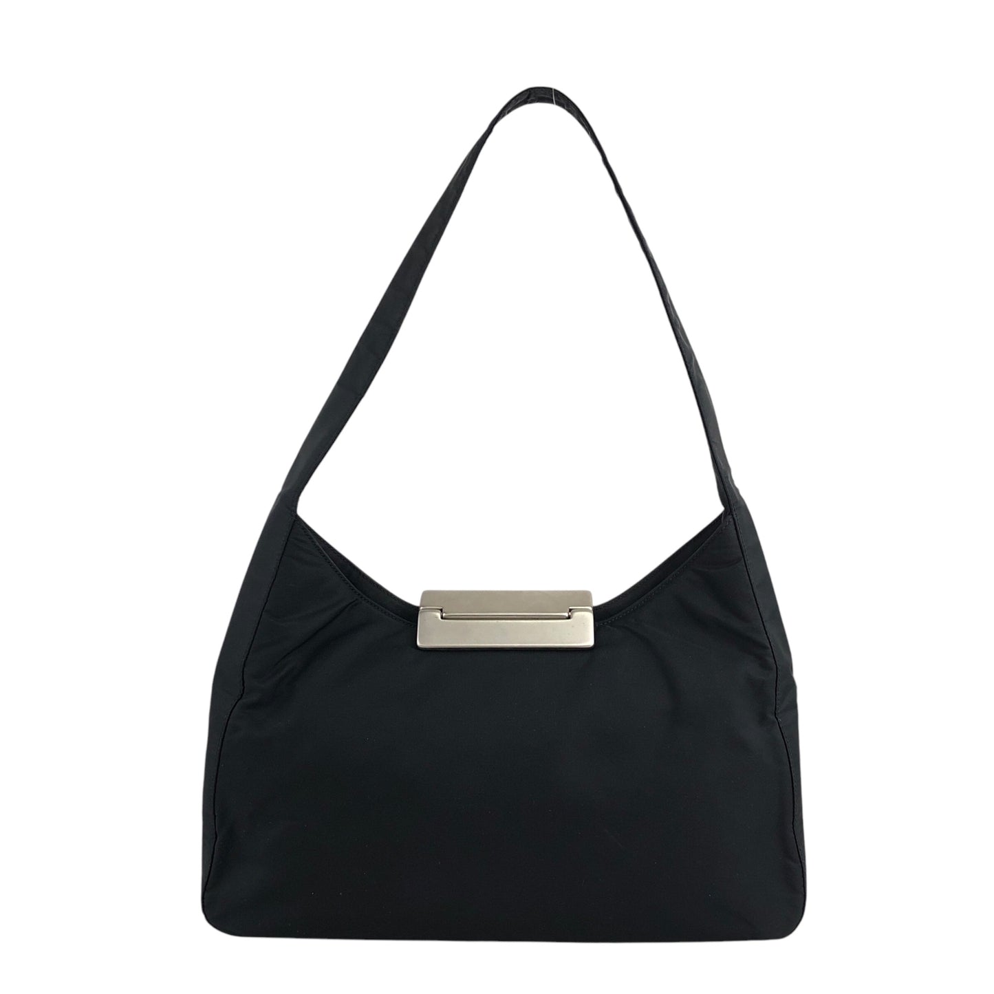 PRADA Logo Shoulder bag Black Vintage cdpuma