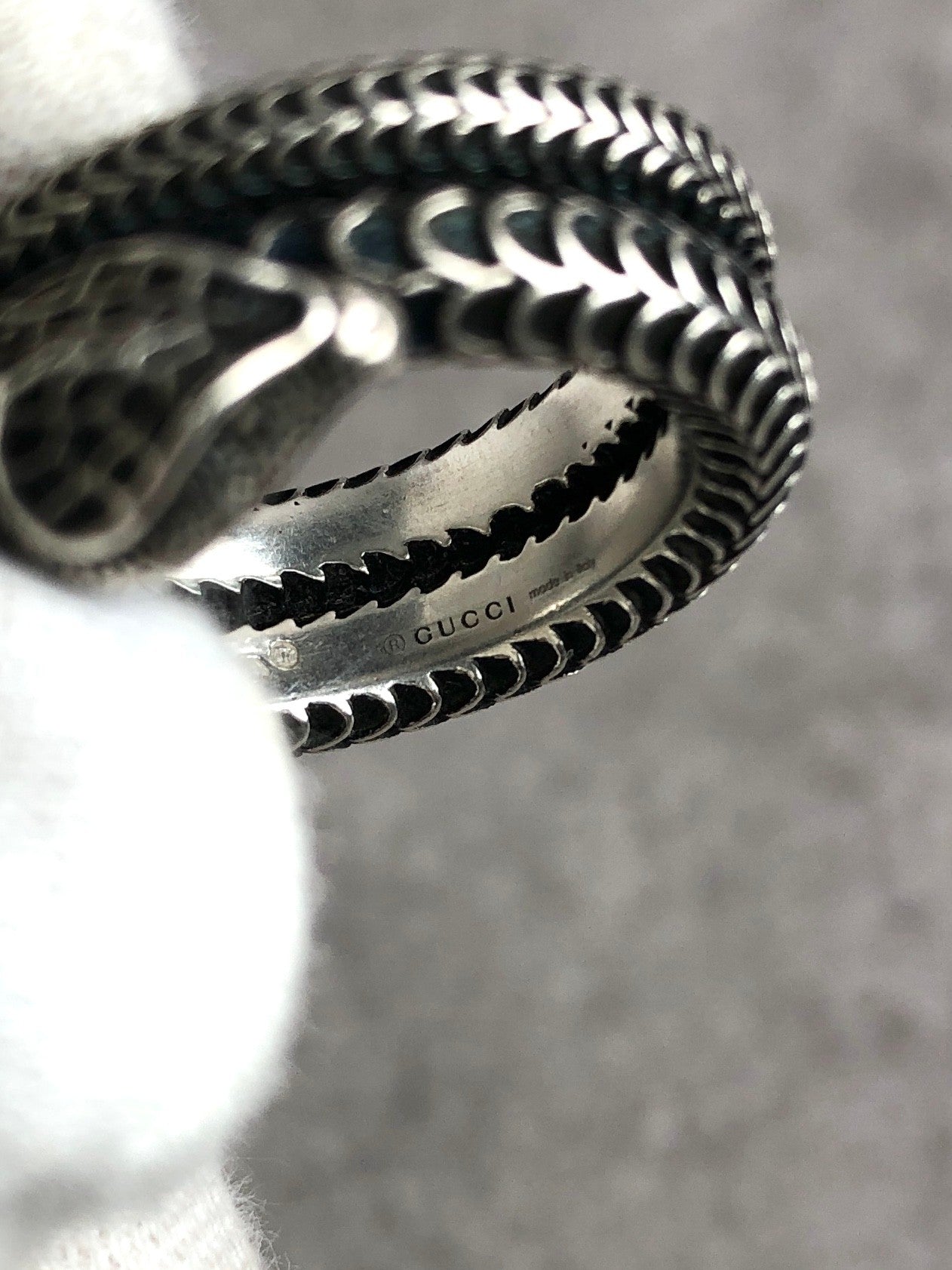 GUCCI Ring Silver SILVER925 Vintage 8mu7yj