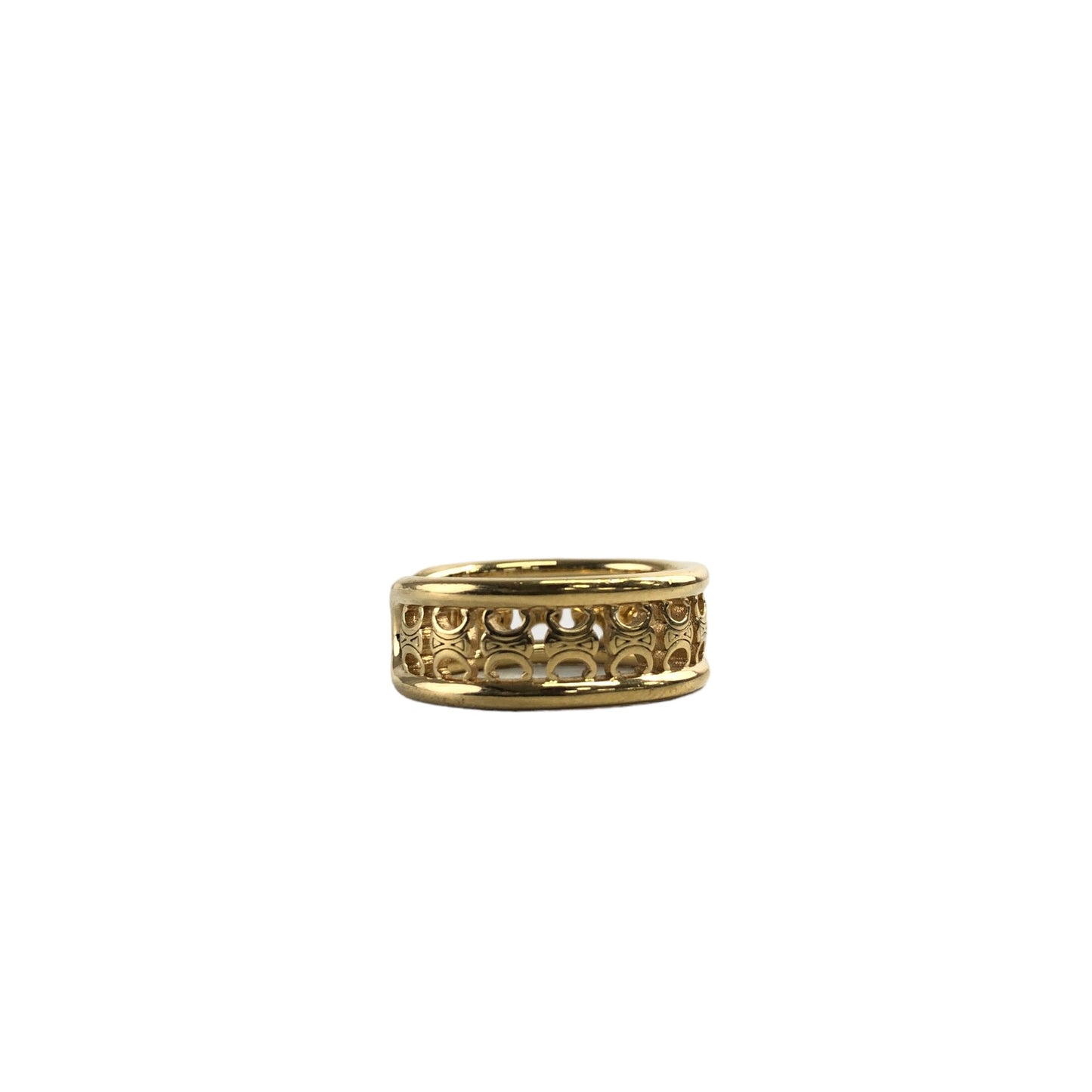 CELINE Triomphe Ring Gold Vintage ympmjc