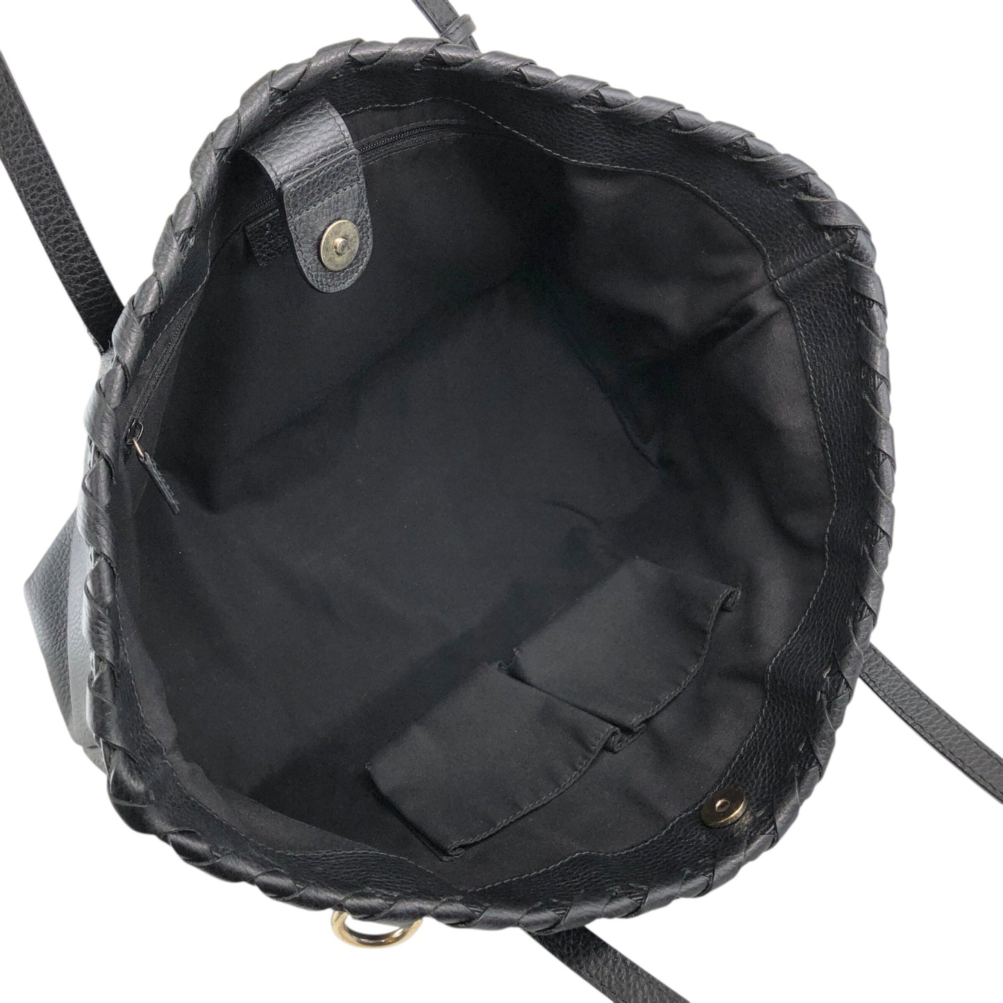 GUCCI Bamboo Totebag Black Vintage 5j436w