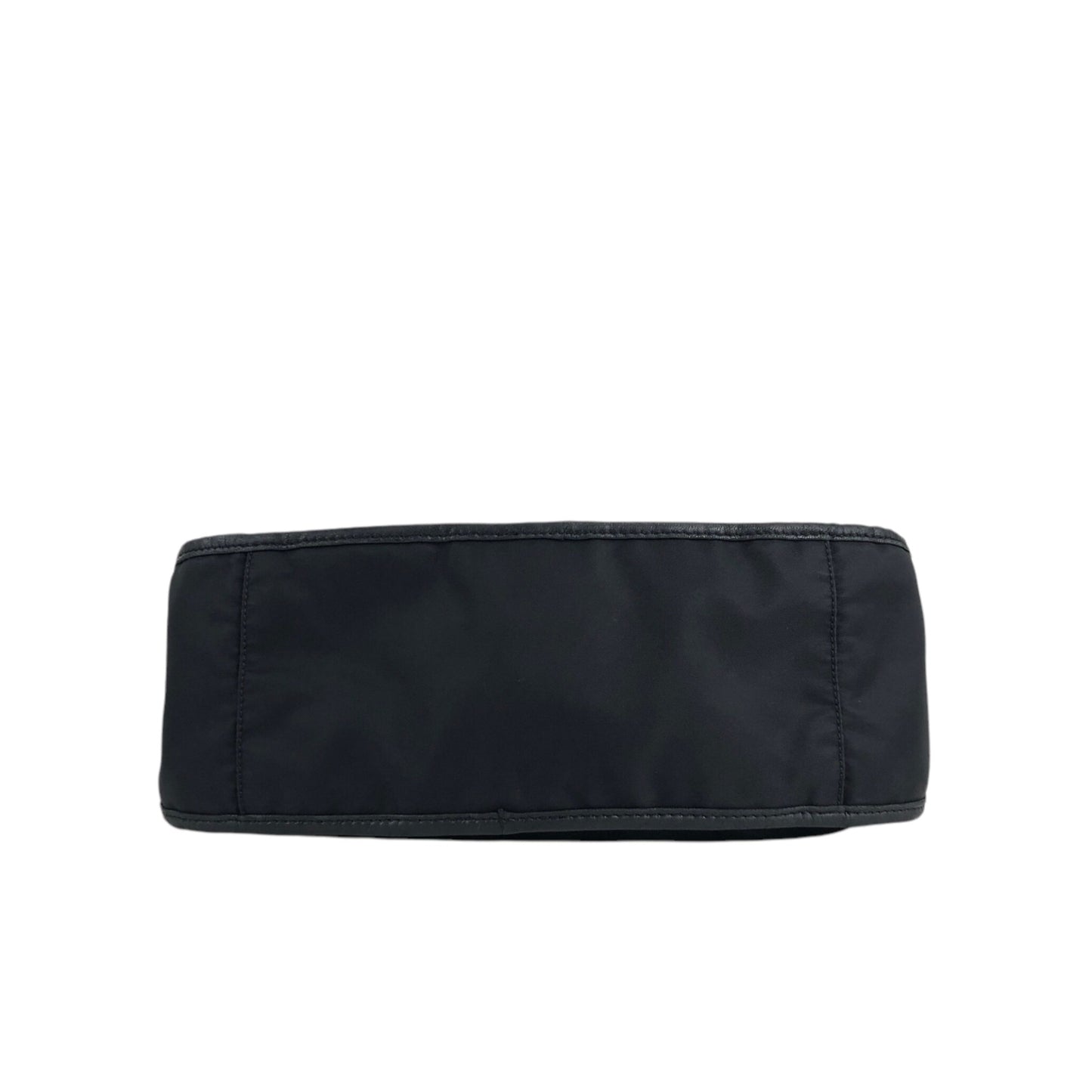 PRADA Triangle Logo Shoulder bag Hobobag Black Vintage yctb4y