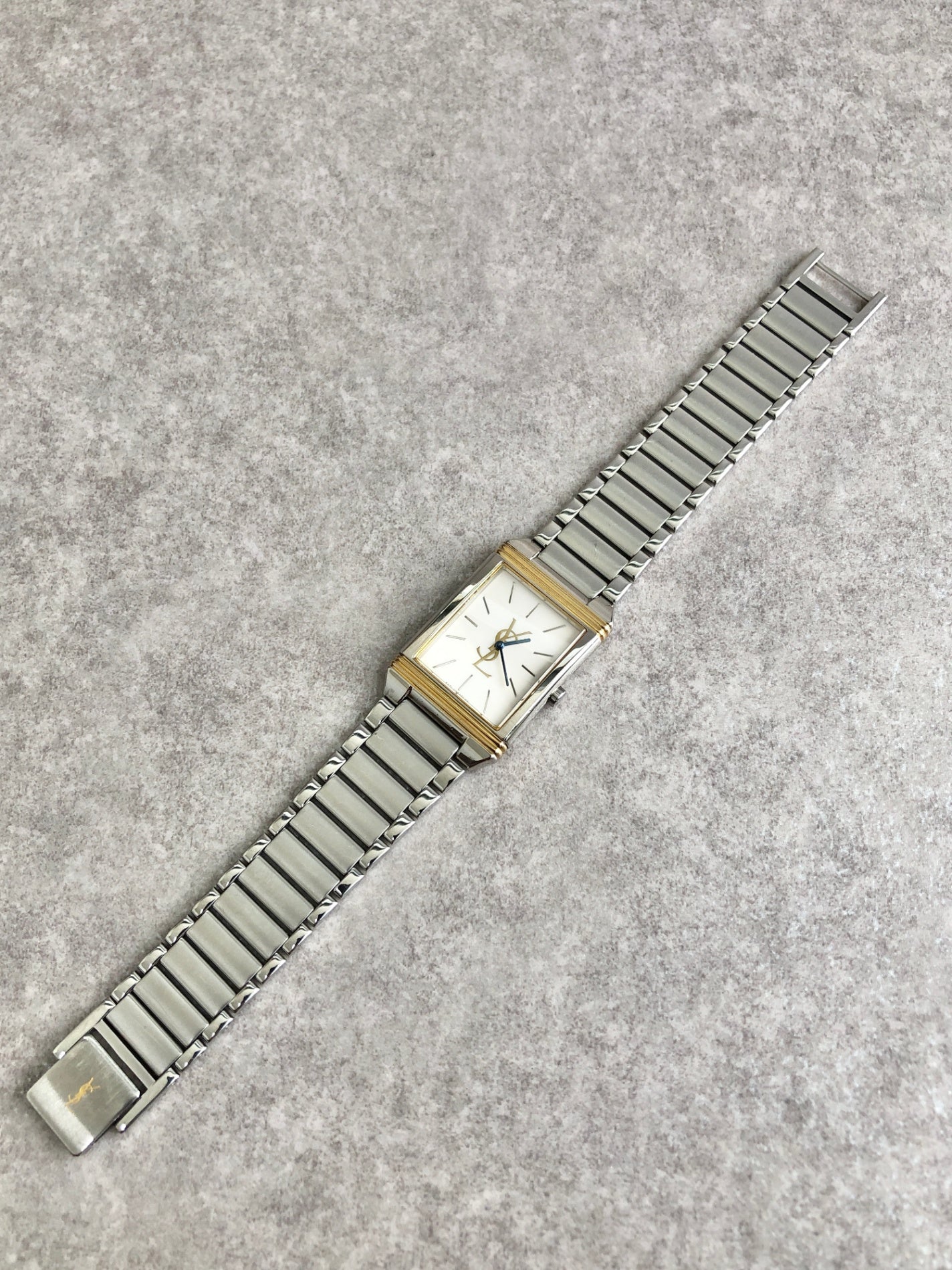 Yves Saint Laurent Watch Silver×Gold 5421-H04724Y Vintage srrc88