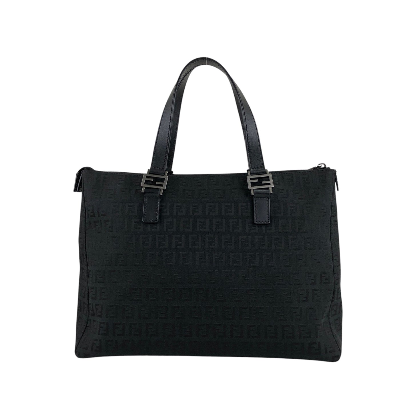 FENDI Zucchino Totebag Black Vintage evabj6