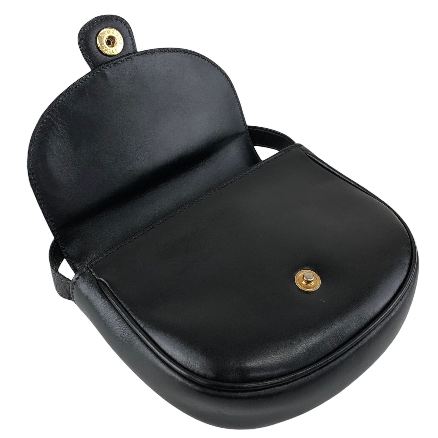 CELINE Blason Small Shoulder bag Black Vintage v56cia