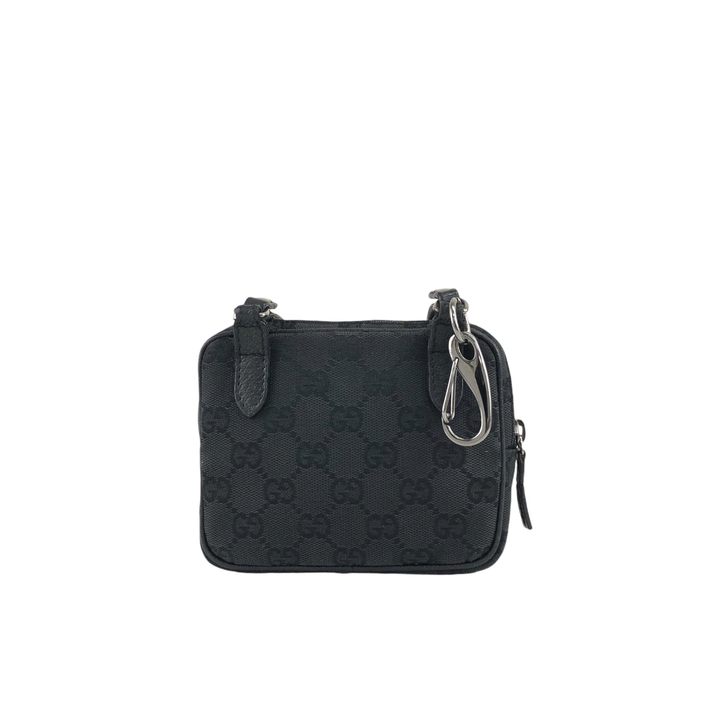GUCCI GG Canvas Small Shoulder bag Black Vintage tajuun