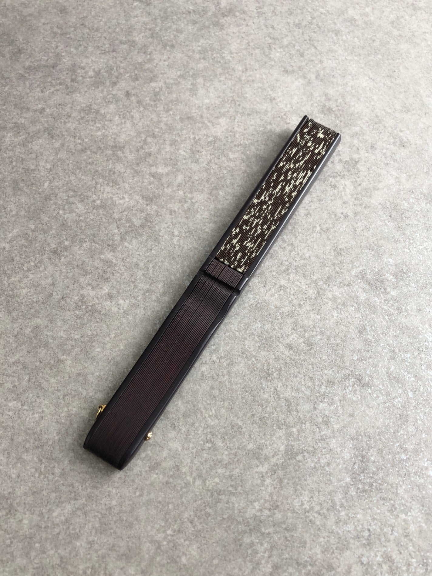 CELINE Hand fan Brown Vintage 2arjak