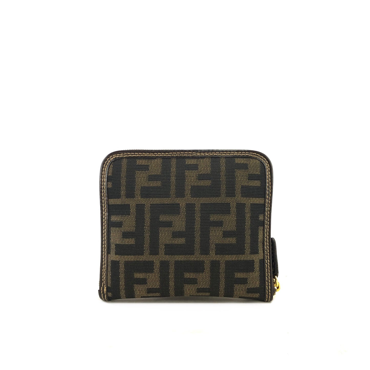 FENDI Zucca Jacquard Handbag Totebag Brown Vintage zpceha