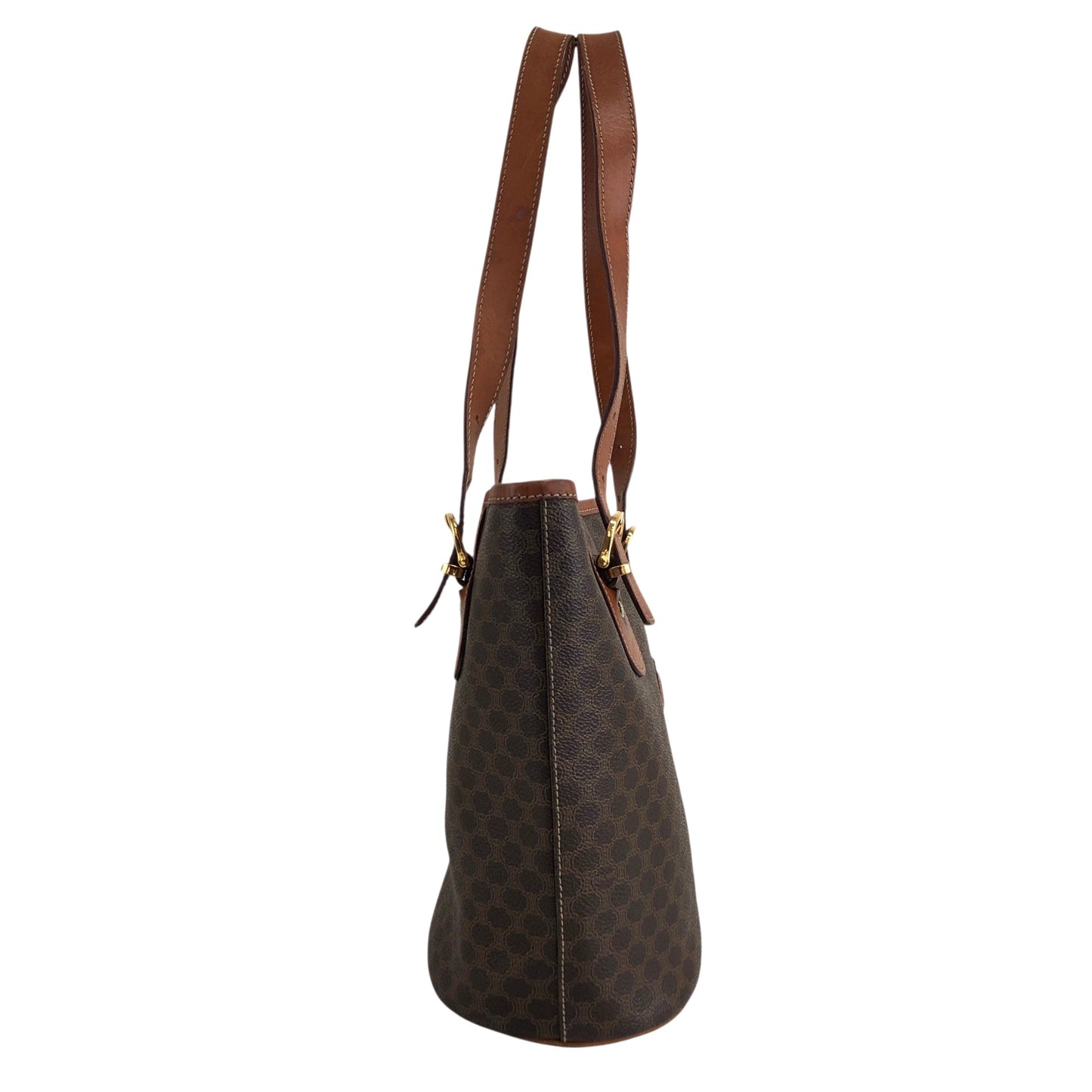CELINE Macadam Blason Totebag Brown Vintage 4tv5ky
